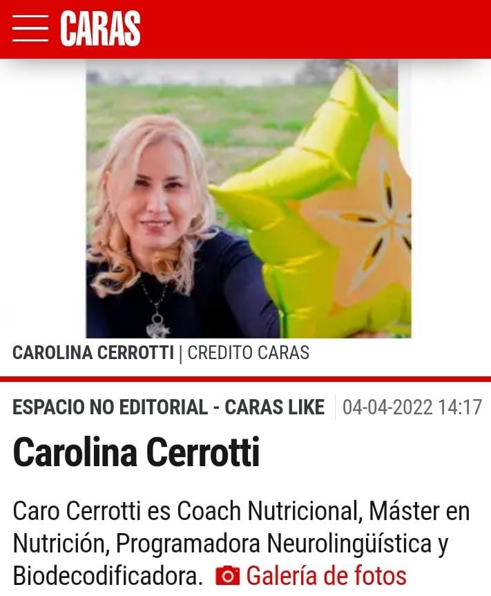 COACH NUTICIONAL CARO CERROTTI